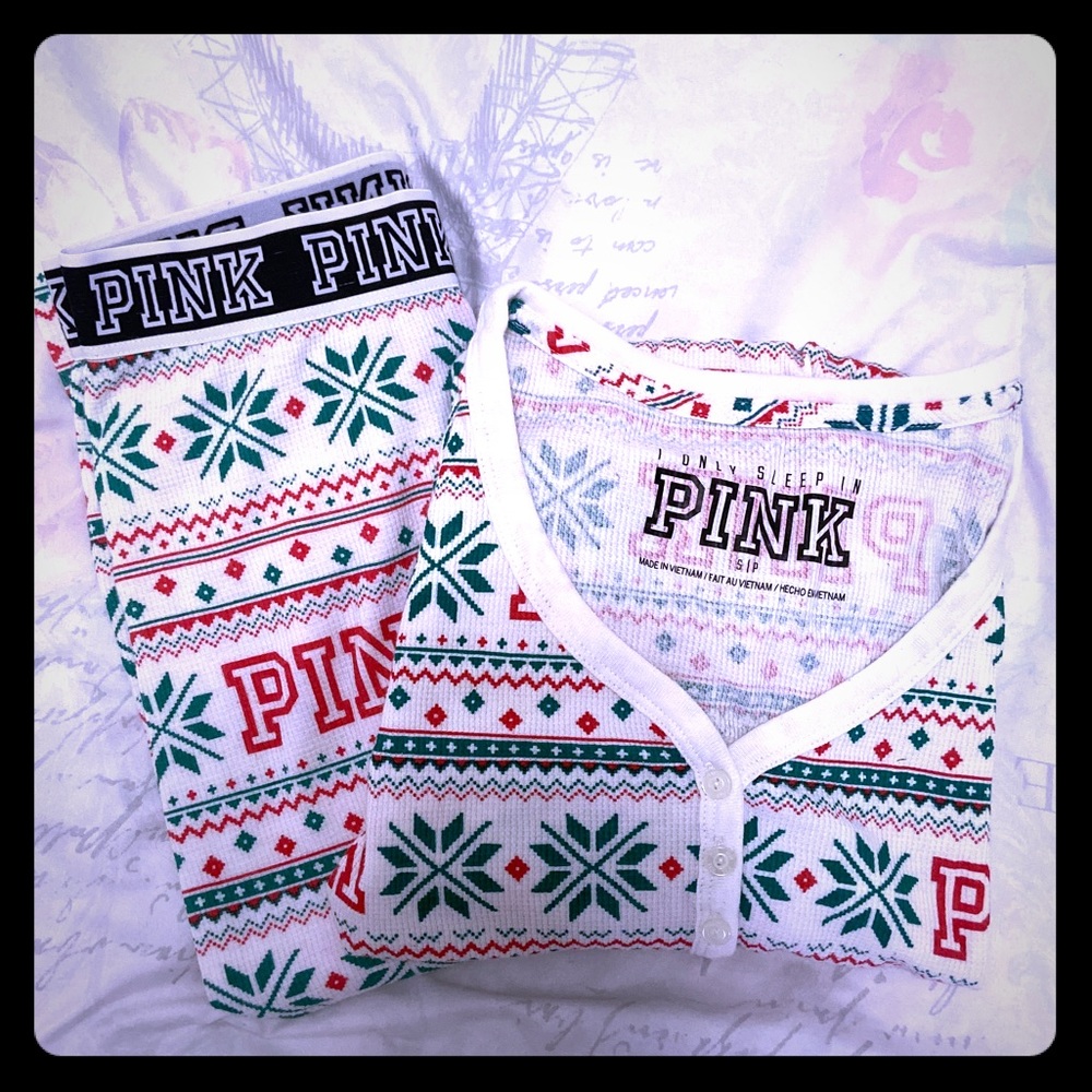Victoria Secret’s Pink Christmas PJ set
